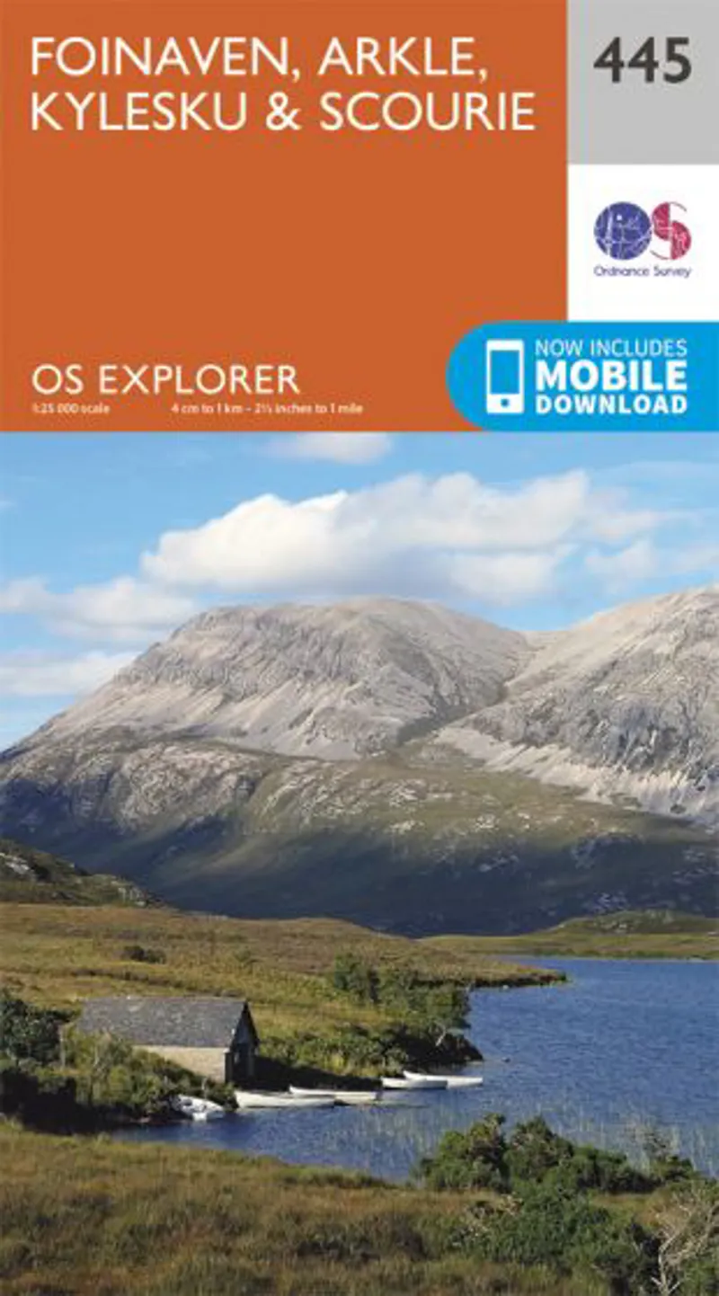 OS Explorer Map 445 - Foinaven Arkle Kylesku and Scourie